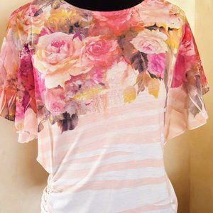 Espresso Floral blouse